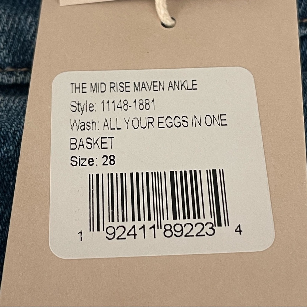 MOTHER The‎ Maven Mid-Rise Wide-Leg Jeans - Picture 8 of 14